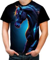 Camiseta Colorida Cavalo Dark Silhueta Fantasmagórica 1 Camiseta Colorida Cavalo Dark Silhueta Fantasmagórica 1