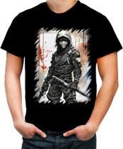 Camiseta Colorida Ciborgue Ninja Robô Espreita 2
