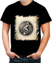 Camiseta Colorida Clave de Sol Música Arte 1