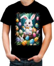 Camiseta Colorida Coelhinho da Páscoa Traço Infantil 14