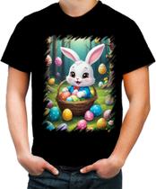 Camiseta Colorida Coelhinho da Páscoa Traço Infantil 3