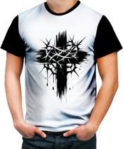 Camiseta Colorida Cruz Crist Jesus Cristo Espinhos 2