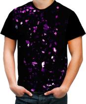 Camiseta Colorida Cube Purple Cubos Púrpuras Violetas 1