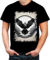 Camiseta Colorida de Águia Asas Coragem Visão 13