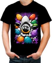 Camiseta Colorida de Ovos de Páscoa Artísticos 12 Camiseta Colorida de Ovos de Páscoa Artísticos 12