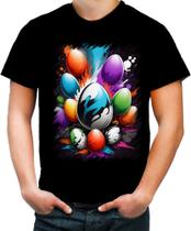 Camiseta Colorida de Ovos de Páscoa Artísticos 14 - Kasubeck Store
