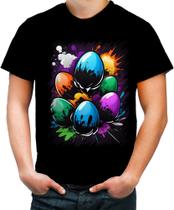 Camiseta Colorida de Ovos de Páscoa Artísticos 15