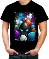 Camiseta Colorida de Ovos de Páscoa Artísticos 18