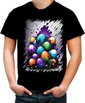 Camiseta Colorida de Ovos de Páscoa Artísticos 9