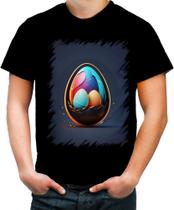 Camiseta Colorida de Ovos de Páscoa Minimalistas 11