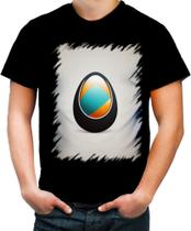 Camiseta Colorida de Ovos de Páscoa Minimalistas 12