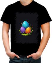 Camiseta Colorida de Ovos de Páscoa Minimalistas 3