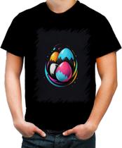 Camiseta Colorida de Ovos de Páscoa Minimalistas 4