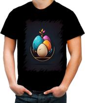 Camiseta Colorida de Ovos de Páscoa Minimalistas 8