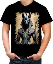 Camiseta Colorida Deus Egípcio Anubis Mortos 4