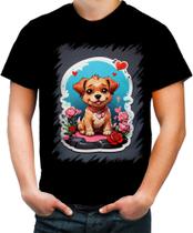 Camiseta Colorida Dia dos Namorados Cachorrinho 10 - Kasubeck Store