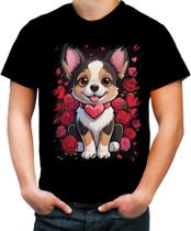 Camiseta Colorida Dia dos Namorados Cachorrinho 17