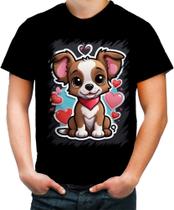 Camiseta Colorida Dia dos Namorados Cachorrinho 21