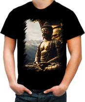 Camiseta Colorida Estátua de Buda Iluminado Religião 6