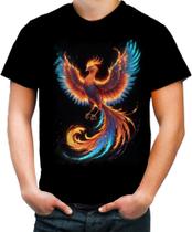 Camiseta Colorida Fenix Phonenix Ave Mitologica Renascimento 3