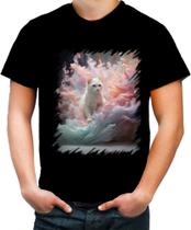 Camiseta Colorida Gato Explosão de Cores Hipnotizante 1 - Kasubeck Store