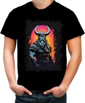 Camiseta Colorida Guerreiro Viking Nórdico Tribo 19