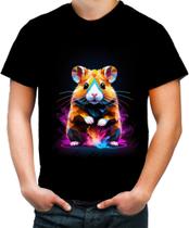 Camiseta Colorida Hamster Neon Pet Estimação 11