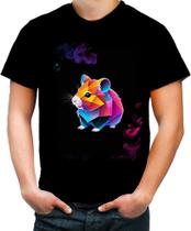 Camiseta Colorida Hamster Neon Pet Estimação 17