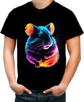Camiseta Colorida Hamster Neon Pet Estimação 24