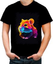 Camiseta Colorida Hamster Neon Pet Estimação 5