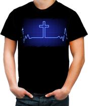 Camiseta Colorida Jesus Batimento Cardíaco Coração 4k 1