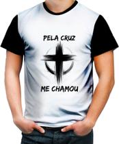 Camiseta Colorida Jesus Pela Cruz me Chamou Cristã 1