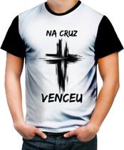 Camiseta Colorida Jesus Venceu na Cruz Cristã Gospel Deus 10