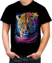 Camiseta Colorida Leopardo Velocidade Felino Panthera 6 Camiseta Colorida Leopardo Velocidade Felino Panthera 6
