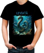 Camiseta Colorida Leviatã Leviathan Monstro Marinho 1 Camiseta Colorida Leviatã Leviathan Monstro Marinho 1