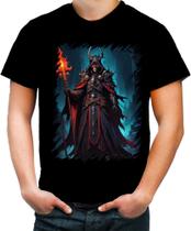 Camiseta Colorida Lich Ancião Desenhado Magia 3