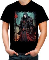 Camiseta Colorida Lich Ancião Desenhado Magia 7