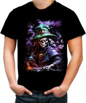 Camiseta Colorida Mago da Morte Trevas Magia 7 Camiseta Colorida Mago da Morte Trevas Magia 7