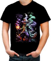 Camiseta Colorida Mago das Trevas Poder Toon 1 Camiseta Colorida Mago das Trevas Poder Toon 1