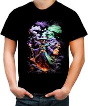 Camiseta Colorida Mago das Trevas Poder Toon 4 Camiseta Colorida Mago das Trevas Poder Toon 4