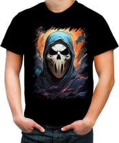 Camiseta Colorida Máscara de Fantasma Ghost 2 Camiseta Colorida Máscara de Fantasma Ghost 2