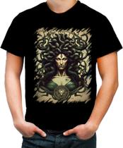 Camiseta Colorida Medusa Academia Gym Músculo 3