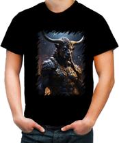 Camiseta Colorida Minotauro Criatura Fera Mitologia 1