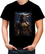 Camiseta Colorida Minotauro Criatura Fera Mitologia 2