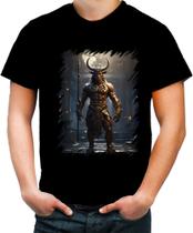 Camiseta Colorida Minotauro Criatura Fera Mitologia 4