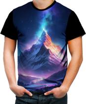 Camiseta Colorida Montanha Neon Mountain Translucent 1 Camiseta Colorida Montanha Neon Mountain Translucent 1
