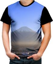 Camiseta Colorida Monte Fuji Japão Vulcão Japan Vulcan 4