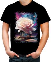 Camiseta Colorida Mulher de Rosas Paixão 12