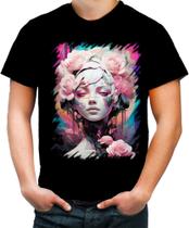 Camiseta Colorida Mulher de Rosas Paixão 5