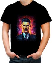 Camiseta Colorida Nikola Tesla Físico Inventor Eletrecidade 4